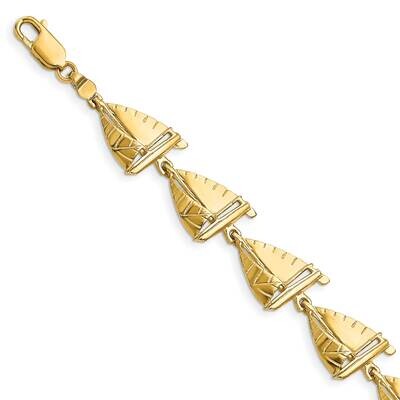 Sailboat Bracelet 14k Gold FB1794-7.5, MPN: FB1794-7.5, 63721810440