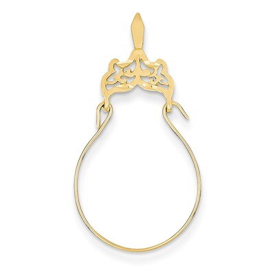 Filigree Charm Holder 14k Gold M795, MPN: M795, 637218033348