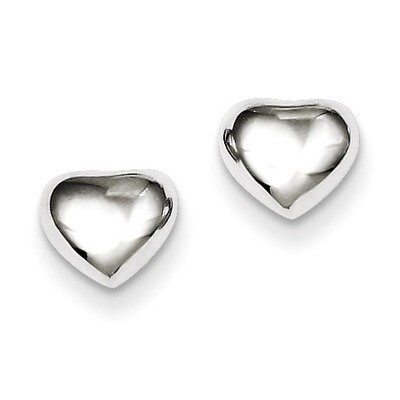 Heart Post Earrings Sterling Silver QE4819, MPN: QE4819, 191101561290