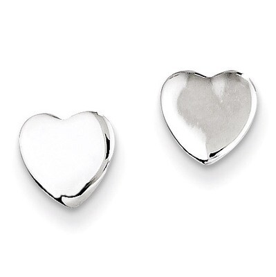 Heart Post Earrings Sterling Silver QE9786, MPN: QE9786, 883957007564