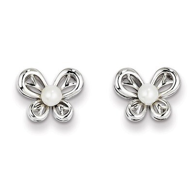 Pearl June Earrings Sterling Silver Cultured QBE24JUN, MPN: QBE24JUN, 883957487977