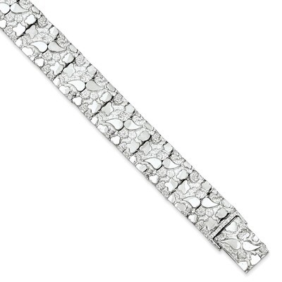 8.5 Inch Nugget Bracelet Sterling Silver QG3325-8.5, MPN: QG3325-8.5, 191101293818