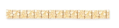12.50mm Nugget Bracelet 8 Inch 14k Gold NB12-8, MPN: NB12-8, 883957353463