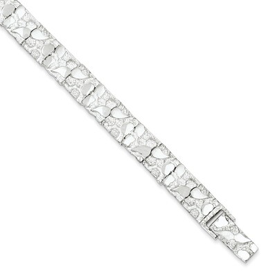 7 Inch Nugget Bracelet Sterling Silver QG3323-7, MPN: QG3323-7, 191101293375