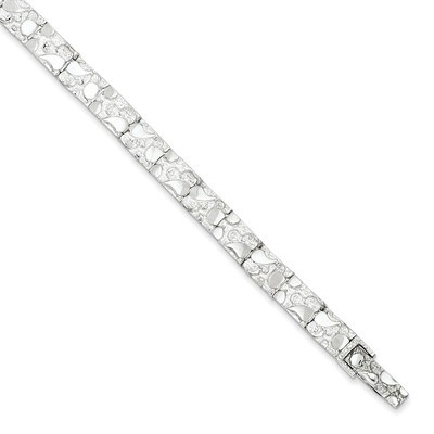 7 Inch Nugget Bracelet Sterling Silver QG3322-7, MPN: QG3322-7, 191101293450