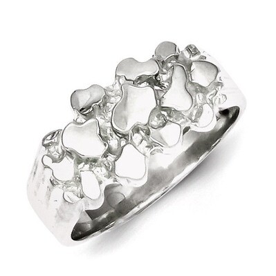 Woman&#39;s Nugget Ring Sterling Silver QR4443, MPN: QR4443, 883957463469