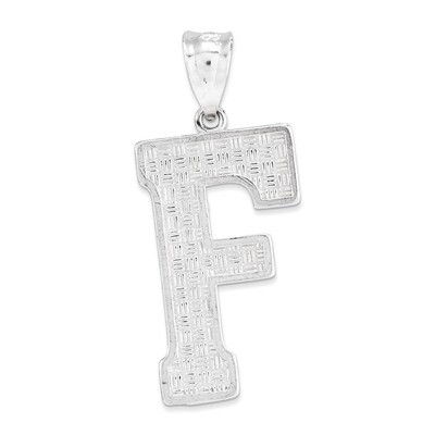 Initial F Charm Sterling Silver QC2766F, MPN: QC2766F, 883957906768