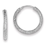 Laser Cut Endless Hoop Earrings Sterling Silver QE8563, MPN: QE8563, 883957542874