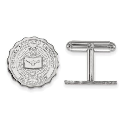 Central Michigan University Crest Cuff Link Sterling Silver SS018CMU, MPN: SS018CMU, 886774680026