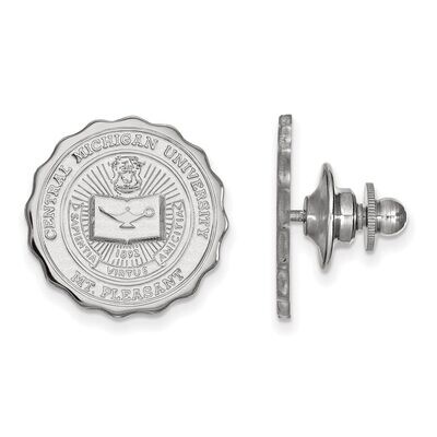 Central Michigan University Crest Lapel Pin Sterling Silver SS017CMU, MPN: SS017CMU, 886774679891