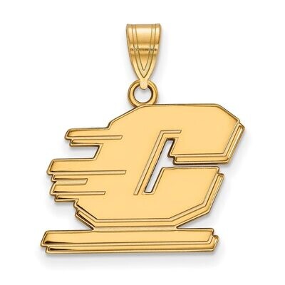 Central Michigan University Medium Pendant Gold-plated Silver GP003CMU, MPN: GP003CMU, 886774895093