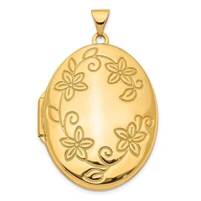 33mm Oval Locket Pendant 14k Gold XL782, MPN: XL782, 883957955193