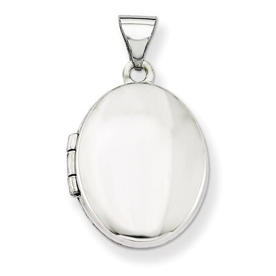 Polished Locket 14k White Gold XL206, MPN: XL206, 886774127712