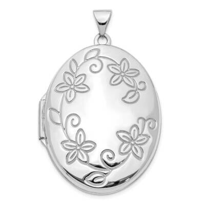 33mm Oval Locket Pendant 14k White Gold XL783, MPN: XL783, 886774074665