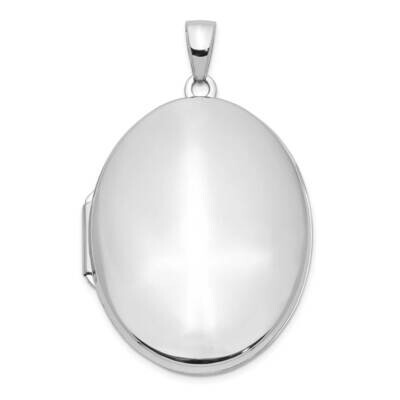 Oval 33mm Locket Pendant 14k White Gold XL773, MPN: XL773, 886774106403