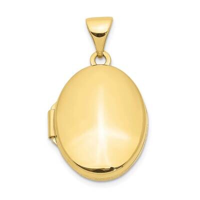 Yellow Gold Polished Oval Locket 10k Gold 10XL120, MPN: 10XL120,