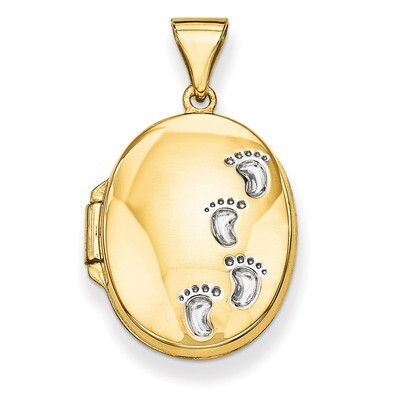 Footprints Locket 14k Yellow Gold XL300, MPN: XL300, 886774128092