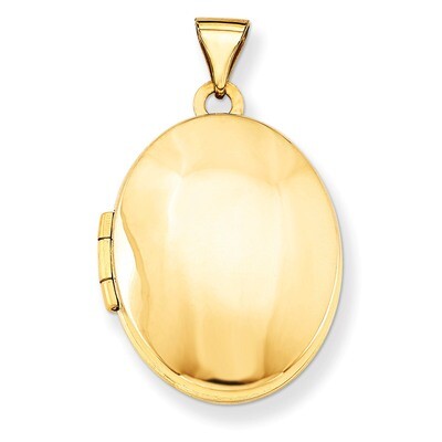 Polished Oval Locket 14k Yellow Gold XL112, MPN: XL112, 886774127170