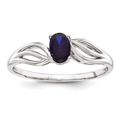 Sapphire September Ring Sterling Silver QBR17SEP, MPN: QBR17SEP, 883957397122