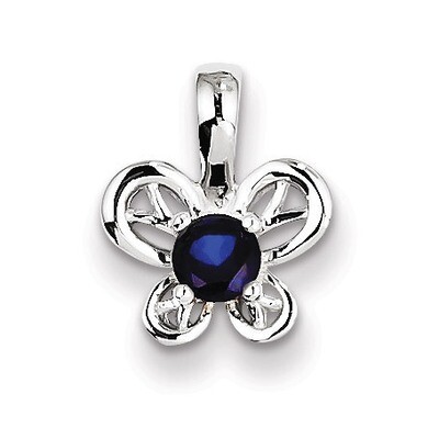 Sapphire September Pendant Sterling Silver QBPD24SEP, MPN: QBPD24SEP, 883957396798