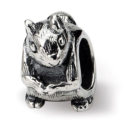 Squirrel Bead - Sterling Silver QRS1202, MPN: QRS1202, 883957277028