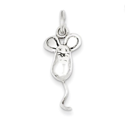 Mouse Charm Sterling Silver QC4893, MPN: QC4893, 723252375121