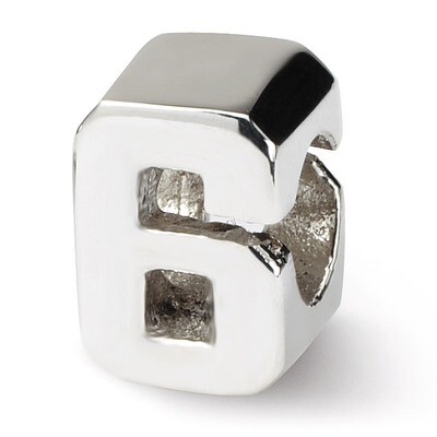 Number 6 Bead - Sterling Silver QRS1628N6, MPN: QRS1628N6, 883957308210