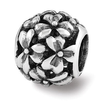 Filigree Flower Bead - Sterling Silver QRS3524, MPN: QRS3524, 886774963624