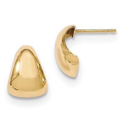 Fancy Post Earrings 14k Gold Polished YE1731, MPN: YE1731, 191101364303