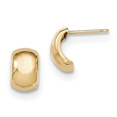 Fancy Post Earrings 14k Gold Polished YE1730, MPN: YE1730, 191101454240
