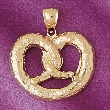 Dazzlers Jewelry Cookies Pendant Necklace Charm Bracelet in Yellow, White or Rose Gold 6883, MPN: D…