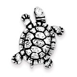 Turtle Charm Antiqued Sterling Silver QC7672, MPN: QC7672, 883957570099