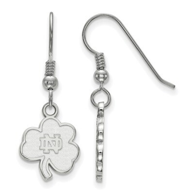 University of Notre Dame Small Dangle Wire Earring Sterling Silver SS064UND, MPN: SS064UND, 1911011…
