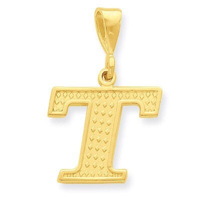 Initial T Charm 14k Gold C1449-T, MPN: C1449-T, 886774087825