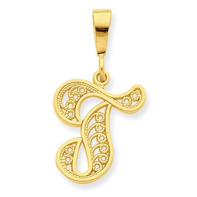 Initial T Charm 10k Gold 10C242/T, MPN: 10C242/T, 883957392493