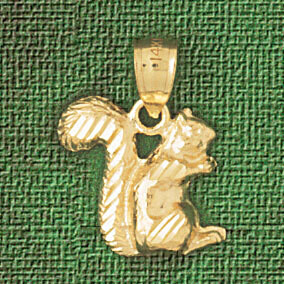 Dazzlers Jewelry Squirrel Pendant Necklace Charm Bracelet in Yellow, White or Rose Gold 2698, MPN: …