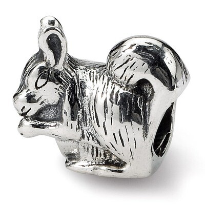 Squirrel Bead - Sterling Silver QRS253, MPN: QRS253, 883957721514