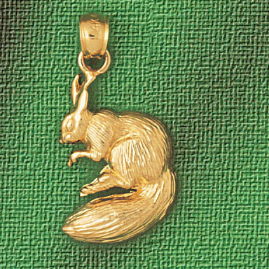 Dazzlers Jewelry Squirrel Pendant Necklace Charm Bracelet in Yellow, White or Rose Gold 2701, MPN: …