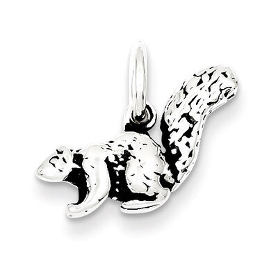 Squirrel Charm Antiqued Sterling Silver QC7852, MPN: QC7852, 883957137728