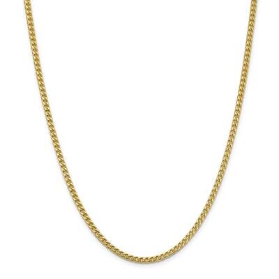 3mm Franco Chain 26 Inch 14k Gold FRA100-26, MPN: FRA100-26, 883957170206