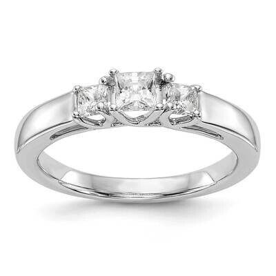 3-Stone Engagement Ring 14k White Gold RM3006E-020-WAA, MPN: RM3006E-020-W,