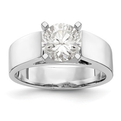 Peg Set Solitaire Engagement Ring Mounting 14k White Gold RM1969E-5.5WIDE-W, MPN: RM1969E-5.5WIDE-W…