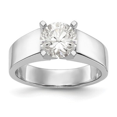 Peg Set Solitaire Engagement Ring Mounting 14k White Gold RM1968E-5.5WIDE-W, MPN: RM1968E-5.5WIDE-W…