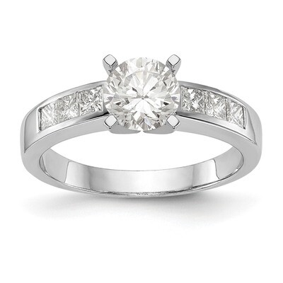 Diamond Peg Set Engagement Ring 14k White Gold RM2674E-042-WAA, MPN: RM2674E-042-WAA, RM2674E-042-W…