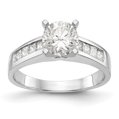 Diamond Peg Set Engagement Ring 14k White Gold RM2680E-040-WAA, MPN: RM2680E-040-WAA, RM2680E-040-W…