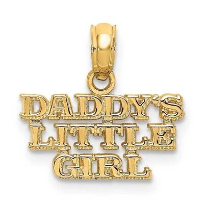 Daddy&#39;S Little Girl Charm 14k Gold K2699, MPN: K2699, 637218025305
