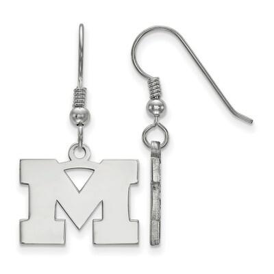 Michigan University of Small Dangle Earrings Sterling Silver SS007UM, MPN: SS007UM, 886774957722