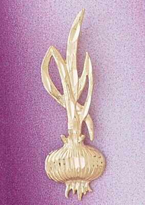 Dazzlers Jewelry Onion Pendant Necklace Charm Bracelet in Yellow, White or Rose Gold 6902, MPN: DZ-…