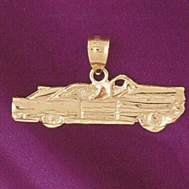 Dazzlers Jewelry Classic Car Pendant Necklace Charm Bracelet in Yellow, White or Rose Gold 4342, MP…