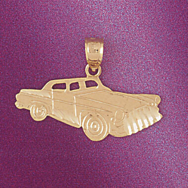 Dazzlers Jewelry Classic Car Pendant Necklace Charm Bracelet in Yellow, White or Rose Gold 4345, MP…